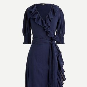 J.Crew Ruffle Wrap Dress NWT